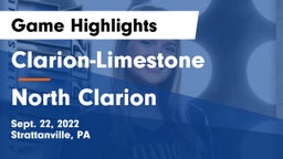 Clarion-Limestone  vs North Clarion Game Highlights - Sept. 22, 2022