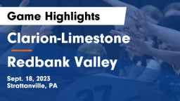 Clarion-Limestone  vs Redbank Valley Game Highlights - Sept. 18, 2023