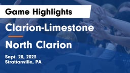Clarion-Limestone  vs North Clarion Game Highlights - Sept. 20, 2023