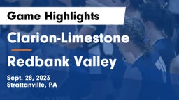 Clarion-Limestone  vs Redbank Valley Game Highlights - Sept. 28, 2023