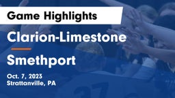 Clarion-Limestone  vs Smethport Game Highlights - Oct. 7, 2023