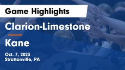 Clarion-Limestone  vs Kane  Game Highlights - Oct. 7, 2023