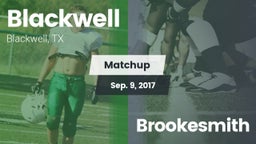 Matchup: Blackwell vs. Brookesmith 2017