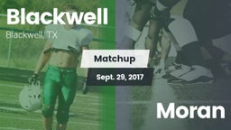 Matchup: Blackwell vs. Moran 2017