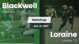 Matchup: Blackwell vs. Loraine  2017