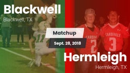 Matchup: Blackwell vs. Hermleigh  2018