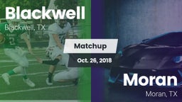 Matchup: Blackwell vs. Moran  2018
