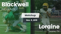 Matchup: Blackwell vs. Loraine  2018
