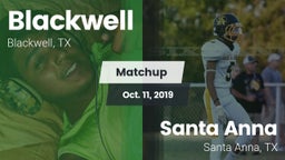 Matchup: Blackwell vs. Santa Anna  2019