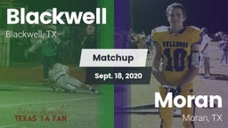 Matchup: Blackwell vs. Moran  2020