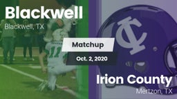 Matchup: Blackwell vs. Irion County  2020