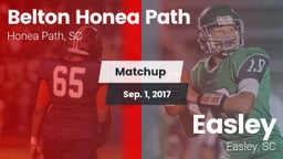 Matchup: Belton Honea Path vs. Easley  2017