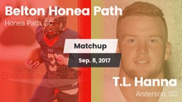 Matchup: Belton Honea Path vs. T.L. Hanna  2017