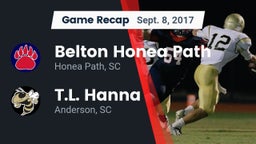 Recap: Belton Honea Path  vs. T.L. Hanna  2017