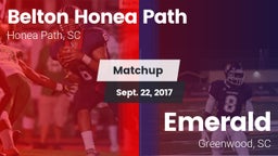 Matchup: Belton Honea Path vs. Emerald  2017