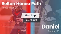 Matchup: Belton Honea Path vs. Daniel  2017