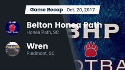 Recap: Belton Honea Path  vs. Wren  2017