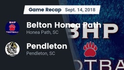 Recap: Belton Honea Path  vs. Pendleton  2018