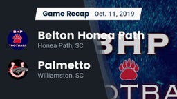 Recap: Belton Honea Path  vs. Palmetto  2019