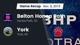 Recap: Belton Honea Path  vs. York  2019