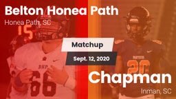 Matchup: Belton Honea Path vs. Chapman  2020