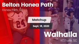 Matchup: Belton Honea Path vs. Walhalla  2020