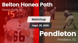 Matchup: Belton Honea Path vs. Pendleton  2020