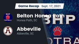 Recap: Belton Honea Path  vs. Abbeville  2021