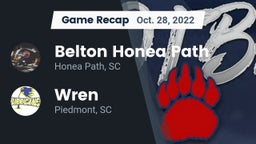 Recap: Belton Honea Path  vs. Wren  2022