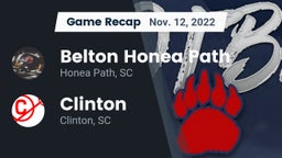 Recap: Belton Honea Path  vs. Clinton  2022