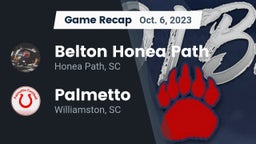 Recap: Belton Honea Path  vs. Palmetto  2023