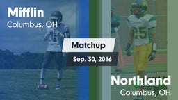 Matchup: Mifflin vs. Northland  2016