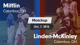 Matchup: Mifflin vs. Linden-McKinley  2016