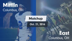 Matchup: Mifflin vs. East  2016