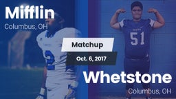 Matchup: Mifflin vs. Whetstone  2017