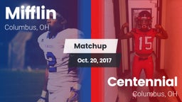 Matchup: Mifflin vs. Centennial  2017
