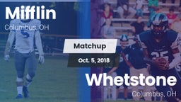 Matchup: Mifflin vs. Whetstone  2018