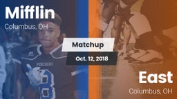 Matchup: Mifflin vs. East  2018