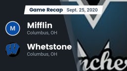 Recap: Mifflin  vs. Whetstone  2020