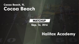 Matchup: Cocoa Beach vs. Halifax Academy 2016