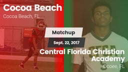 Matchup: Cocoa Beach vs. Central Florida Christian Academy  2017