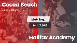Matchup: Cocoa Beach vs. Halifax Academy 2018