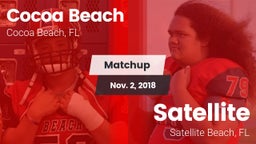 Matchup: Cocoa Beach vs. Satellite  2018