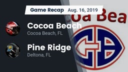 Recap: Cocoa Beach  vs. Pine Ridge  2019