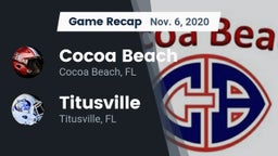 Recap: Cocoa Beach  vs. Titusville  2020
