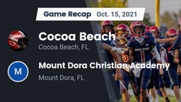 Recap: Cocoa Beach  vs. Mount Dora Christian Academy 2021