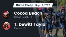 Recap: Cocoa Beach  vs. T. Dewitt Taylor  2022