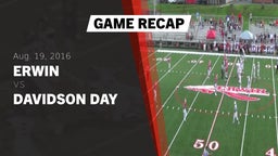 Recap: Erwin  vs. Davidson Day  2016