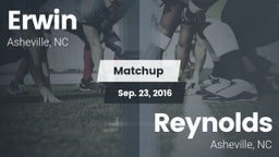Matchup: Erwin vs. Reynolds  2016