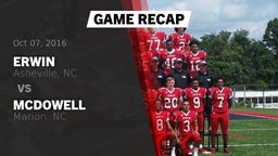 Recap: Erwin  vs. McDowell  2016